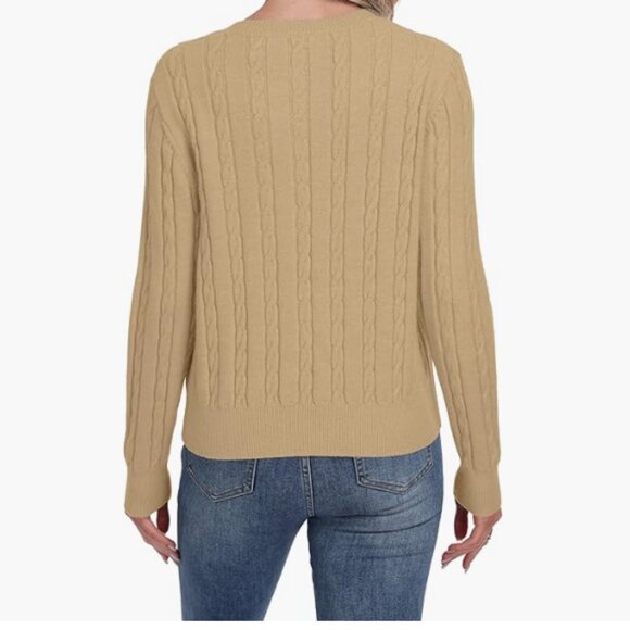 NWT Women's Long Sleeve Brown Cardigan Size Large - Picture 3 of 3